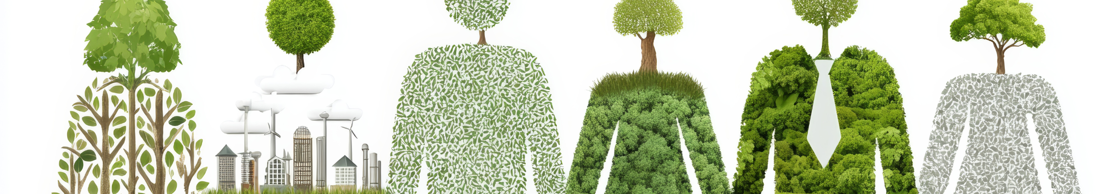 six people that represent green sustainability